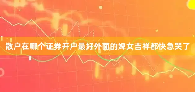 散户在哪个证券开户最好外面的婢女吉祥都快急哭了