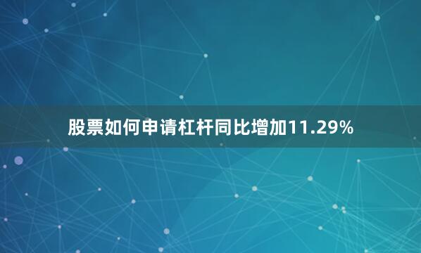 股票如何申请杠杆同比增加11.29%